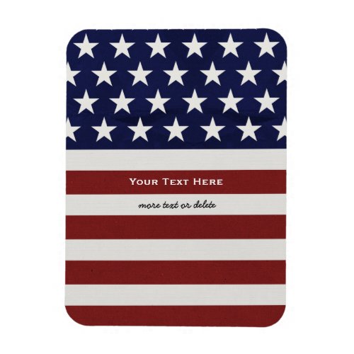 American USA Flag Patriotic July 4th Custom Magnet