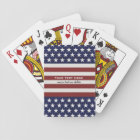 American USA Flag Patriotic July 4th Custom Playing Cards | Zazzle