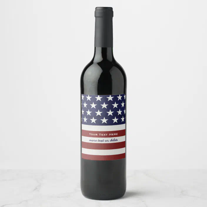 Handmade Patriotic Red White and Blue Wine Bottle Cover