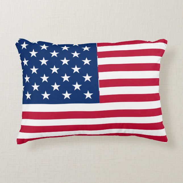 American USA Flag Pride Design-76353 Accent Pillow (Front)