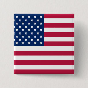 American USA Flag Pride Design-76353 Button