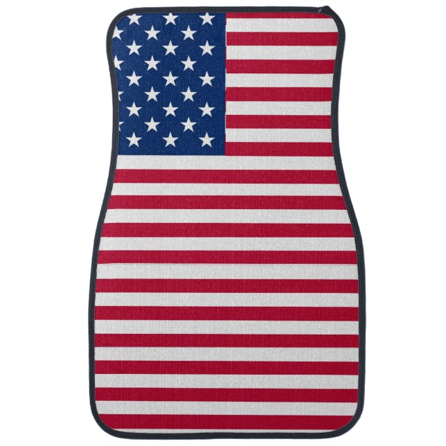 American USA Flag Pride Design-76353 Car Floor Mat (Front)