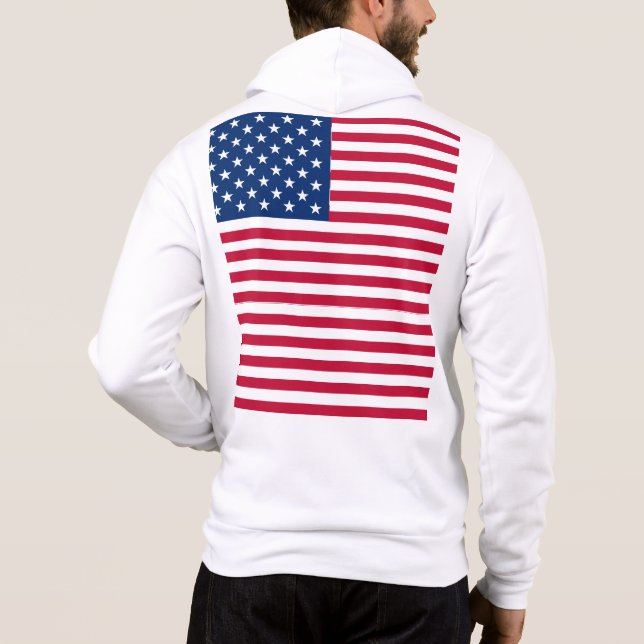 American USA Flag Pride Design-76353 Hoodie (Back)