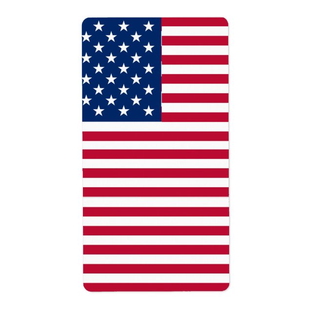 American USA Flag Pride Design-76353 Label (Front)