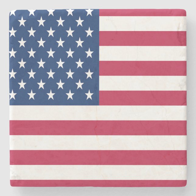 American USA Flag Pride Design-76353 Stone Coaster (Front)