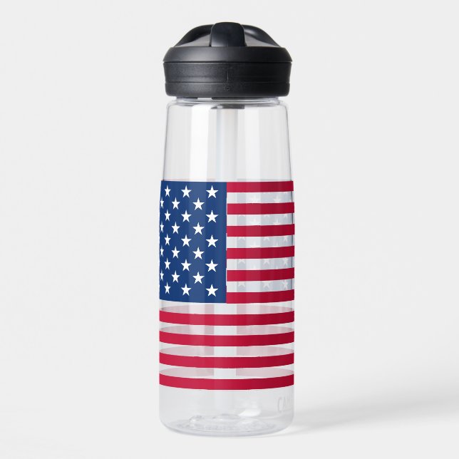 American USA Flag Pride Design-76353 Water Bottle (Front)