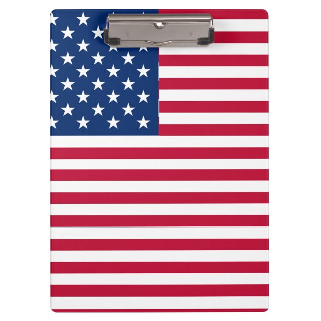 American USA Flag Pride Design Clipboard (Front)