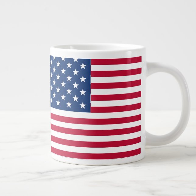 American USA Flag Pride Design Giant Coffee Mug (Right)