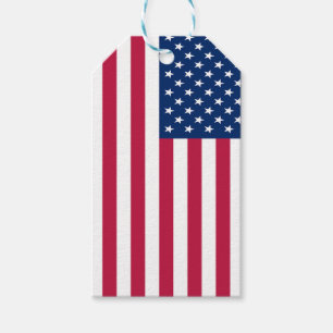 American USA Flag Pride Design Gift Tags