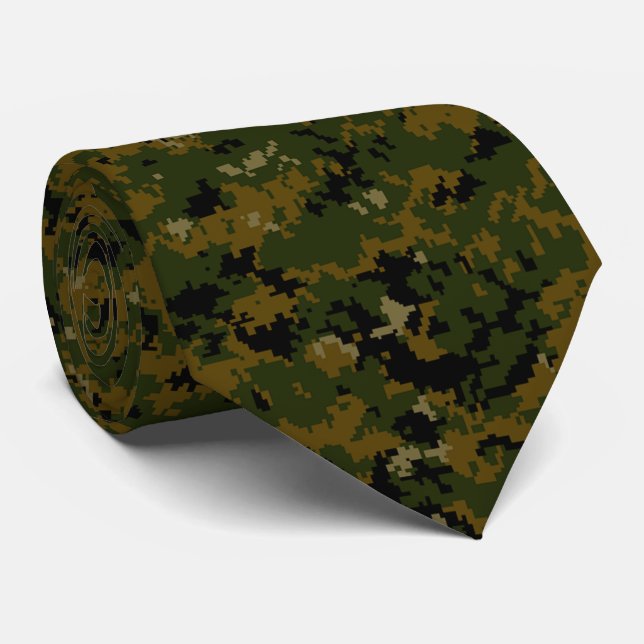 digital camo tie