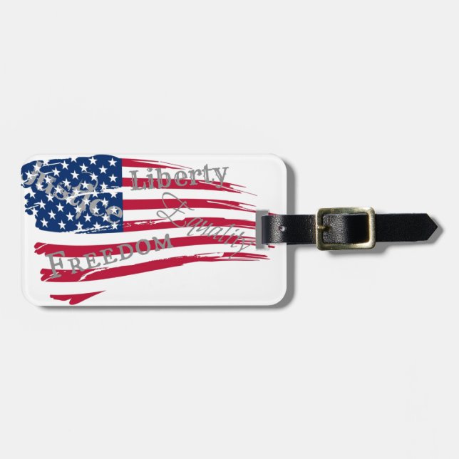 American Values Luggage Tag (Front Horizontal)