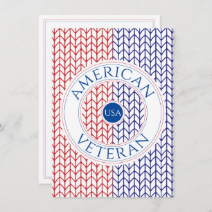 AMERICAN VETERAN 4.5x6.25 "Thank You" Flat Card