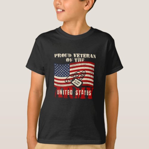 American Veteran Army Soldier USA Military T_Shirt