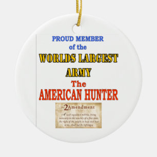 AMERICAN VETERAN CERAMIC ORNAMENT