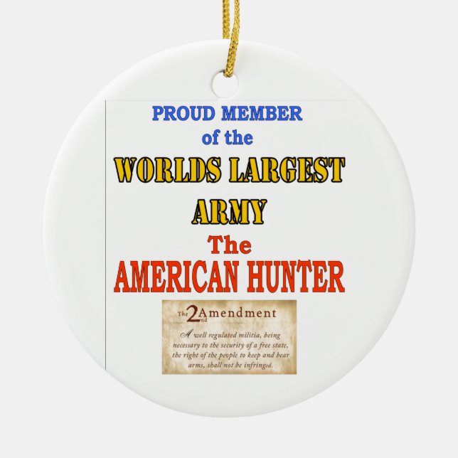 AMERICAN VETERAN CERAMIC ORNAMENT (Front)