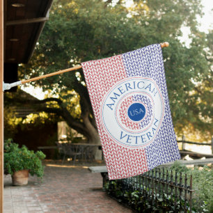 AMERICAN VETERAN House Flag
