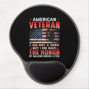 American Veteran I Am Not A Hero Gel Mouse Pad