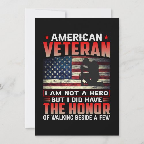 American Veteran I Am Not A Hero Save The Date