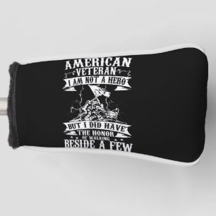 american veteran i'm not a hero but i did have the golf head cover