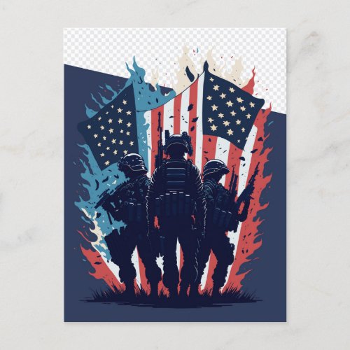 American Veteran Pride Postcard