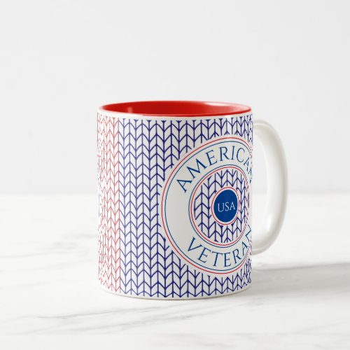 AMERICAN VETERAN Red Two_Tone Mug