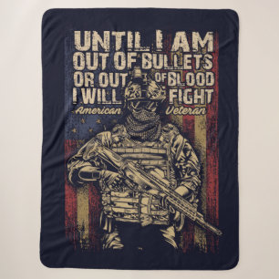 American Veteran Sherpa Blanket