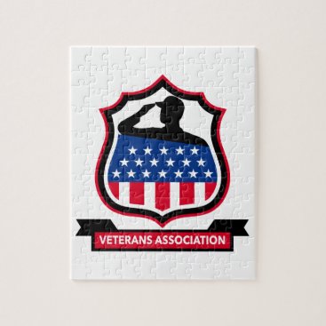 American Veteran Shield Icon Jigsaw Puzzle American Veteran Shield Icon Jigsaw Puzzle