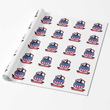 American Veteran Shield Icon Wrapping Paper American Veteran Shield Icon Wrapping Paper