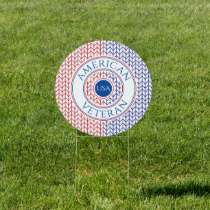AMERICAN VETERAN Yard Sign