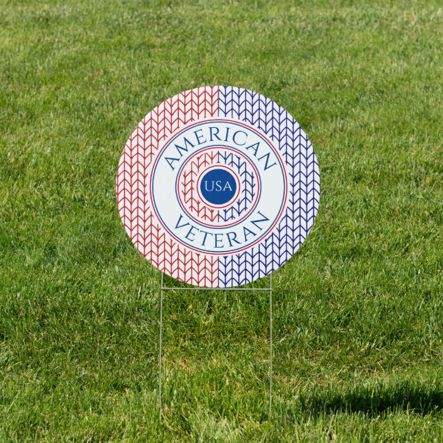 AMERICAN VETERAN Yard Sign (Insitu)