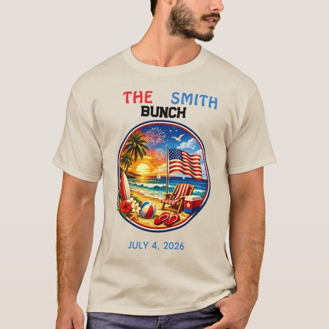 American vibe matching tees for parties (Front)