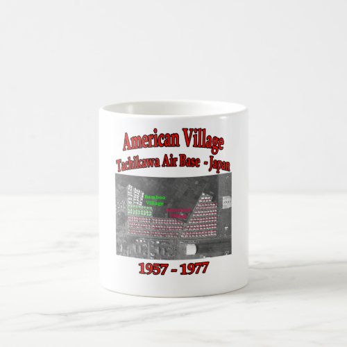 American Village Tachikawa Air Base Japan Mug