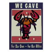 American  Vintage Lobster Crayfish (Front)