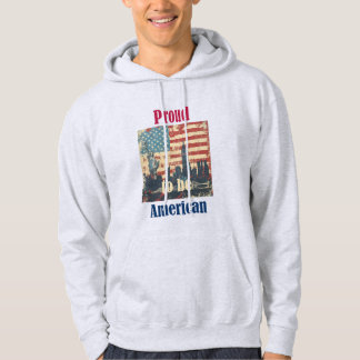 American Vintage Patriotic Design Hoodie