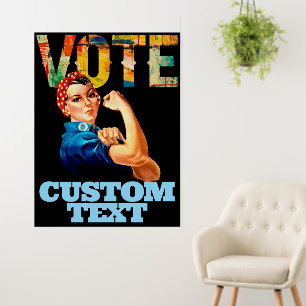 American Voices Vote Poster Personalized Politics