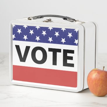 American Vote Metal Lunch Box American Vote Metal Lunch Box