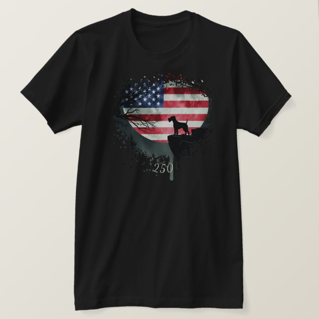 American Watchdog - Irish Terrier T-Shirt (Design Front)
