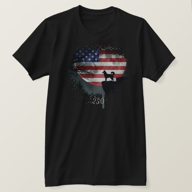 American Watchdog - Siberian Husky T-Shirt (Design Front)