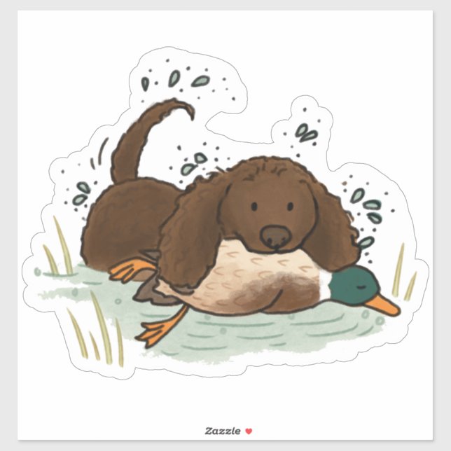 American Water Spaniel Car Decal (Sheet)