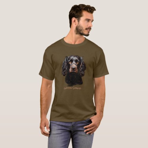 American Water Spaniel Color Silhouette T_Shirt