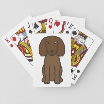 American Water Spaniel Dog Cartoon Playing Cards by DogBreedCartoon at Zazzle