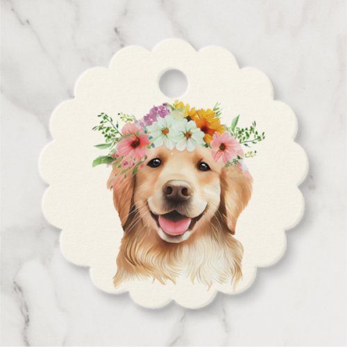 American water spaniel Dog  Favor Tags