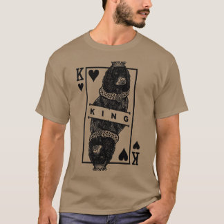 American Water Spaniel King Of Hearts Funny Dog Lo T-Shirt