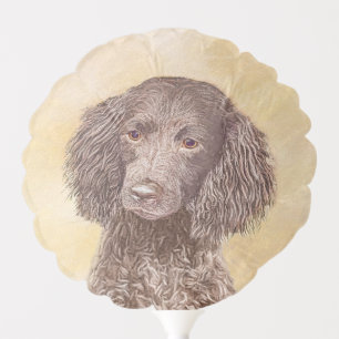 American Water Spaniel Painting - Original Dog Art Balloon