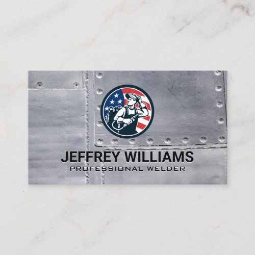 American Welder  Metal Rivets Business Card