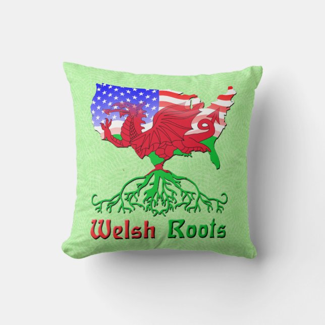 American Welsh Roots Pillows (Front)