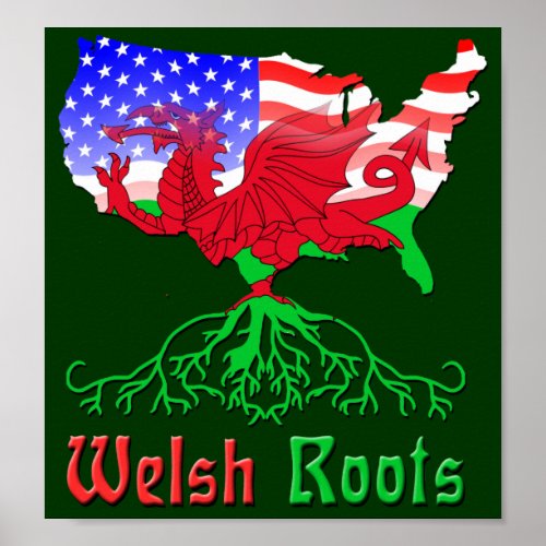 American Welsh Roots Poster