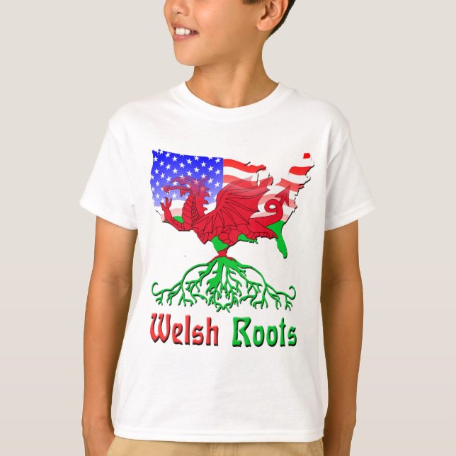 American Welsh Roots T-Shirt (Front)