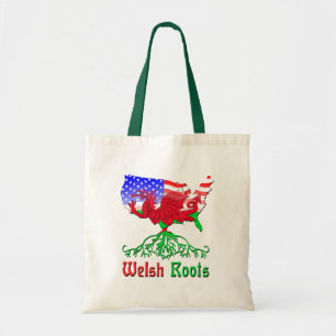 American Welsh Roots Tote Bag