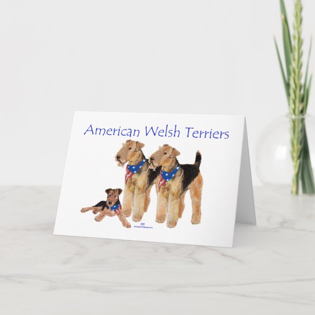 American Welsh Terriers Card (Front)